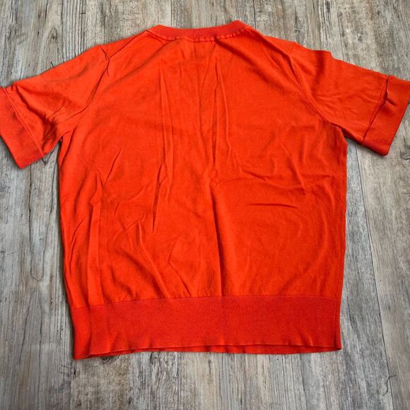 Banana Republic Sweater Top Women's M Orange Knit Formal - Picture 2 of 6